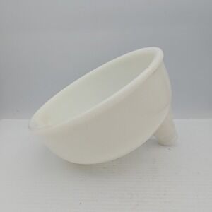 Vintage Milk Glass Sunbeam Mixmaster Juicer Attachment Bowl Only white 99CN‎